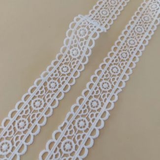 Мереживо натуральне 3 см 0120_02 Білий