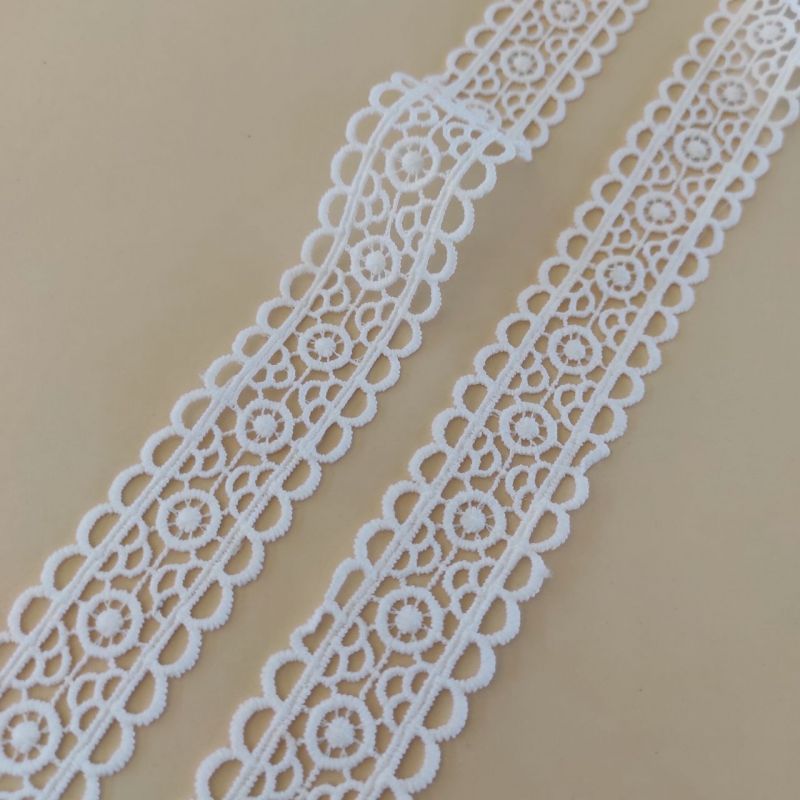 Мереживо натуральне 3 см 0120_02 Білий