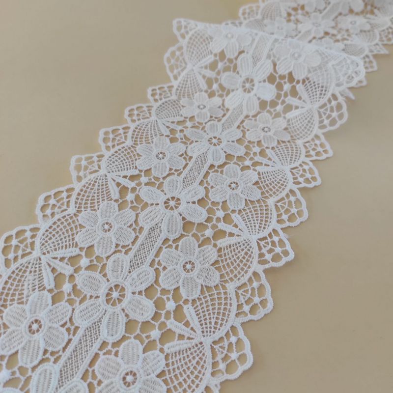 Мереживо натуральне 14 см 0116_02 Білий