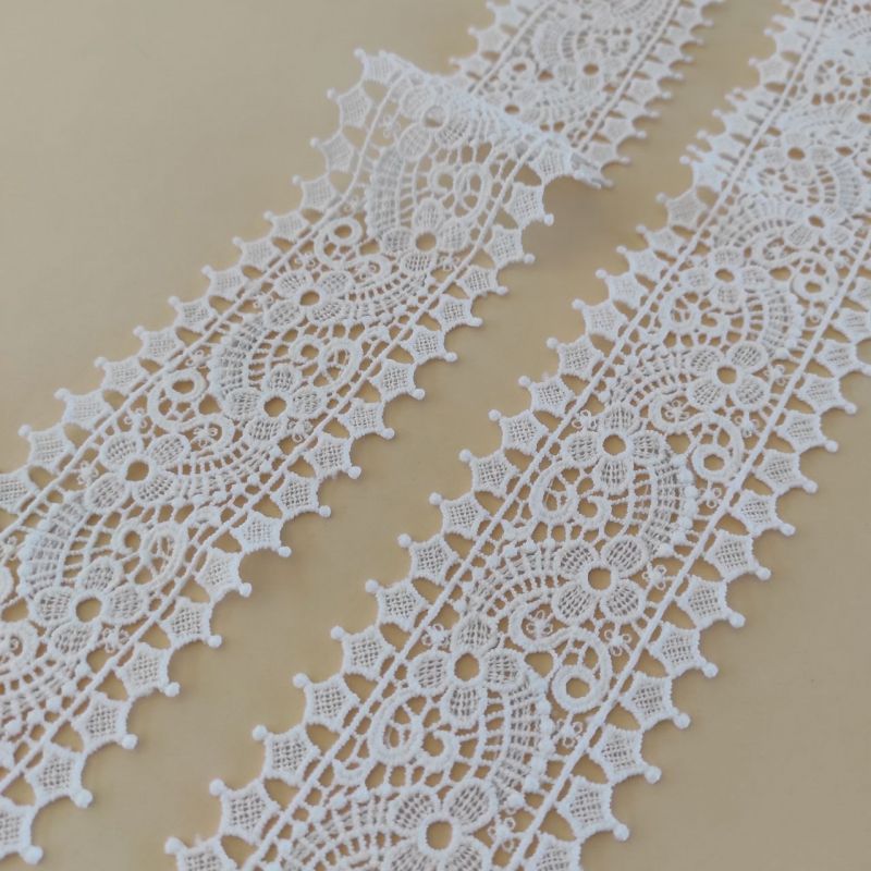 Мереживо натуральне 6,5 см 0114_02  Білий