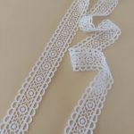 Мереживо натуральне 3 см 0120_02 Білий