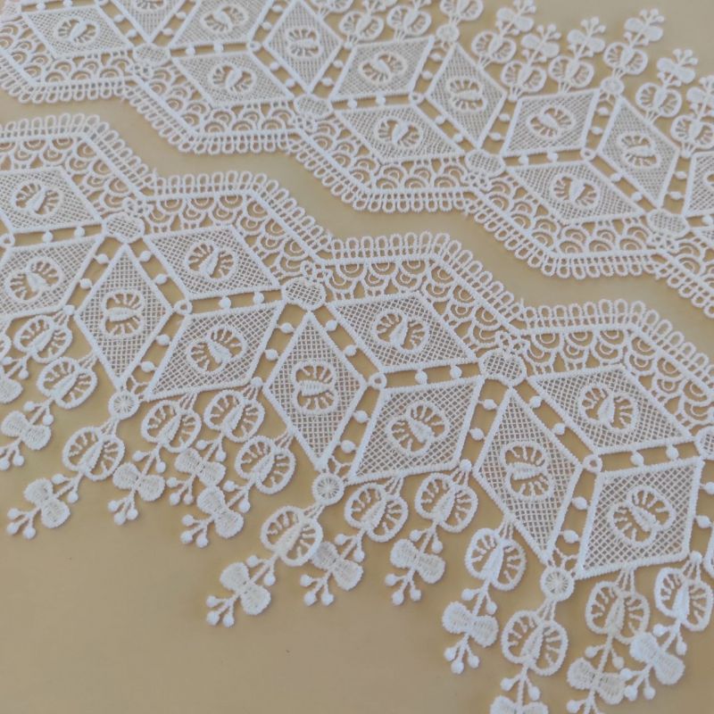 Мереживо натуральне 9,5 см 0123_02 Білий