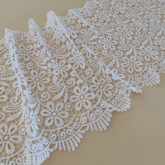 Мереживо натуральне 29 см 0119_02 Білий