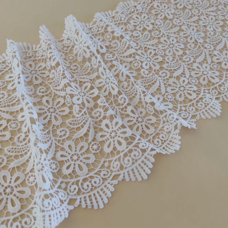 Мереживо натуральне 29 см 0119_02 Білий