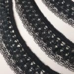 В'язане мереживо 3,5 см 1948_01 Чорний