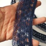 В'язане мереживо 3,5 см 1948_14 Синій