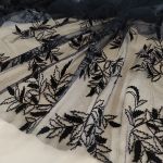 Сітка "Tinco" (223_01), флокове напилення на чорний сітці