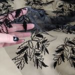 Сітка "Tinco" (223_01), флокове напилення на чорний сітці