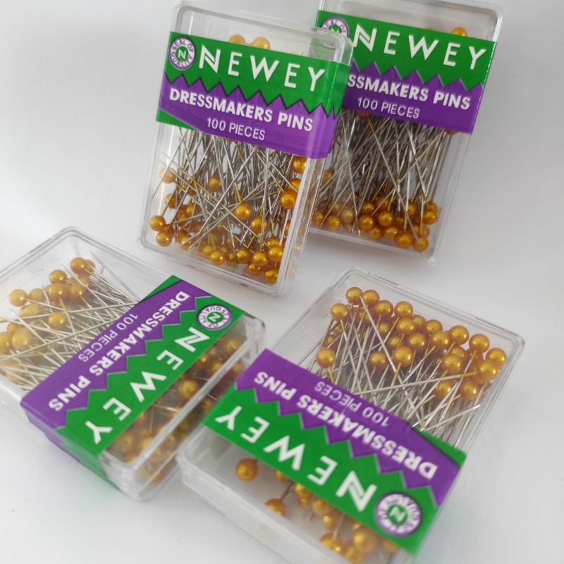 Булавки портновские, 100 шт. бронза