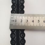 Мереживо вузьке 2,5 см 129-2_01 Чорний