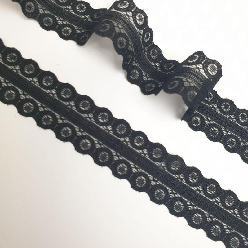 Мереживо вузьке 2,5 см 129-2_01 Чорний