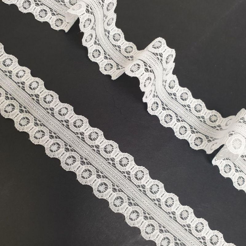 Мереживо вузьке 2.5 см 129-2_02 Білий