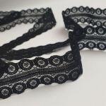 Мереживо вузьке 2,5 см 129-2_01 Чорний