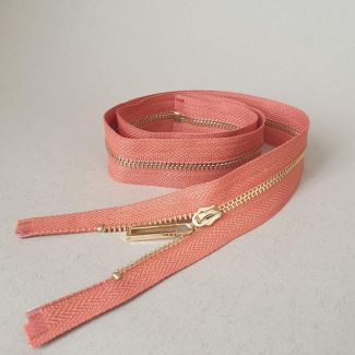 Блискавка металева №3 70 см (375) Темна Пудра