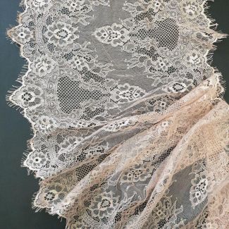 Мереживо французьке 30 см 1917_06 Пудра