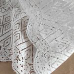 Мереживна тканина "Angelo" з натуральною ниткою 5160_02 Молочний