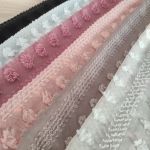 Креп шифон "Breeze" з крупним, об'ємним декором (110_08) Фрез