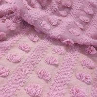 Креп шифон "Breeze" з крупним, об'ємним декором (110_08) Фрез