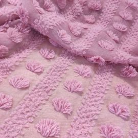 Креп шифон "Breeze" з крупним, об'ємним декором (110_08) Фрез