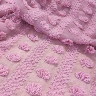 Креп шифон "Breeze" з крупним, об'ємним декором (110_08) Фрез