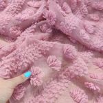 Креп шифон "Breeze" з крупним, об'ємним декором (110_08) Фрез