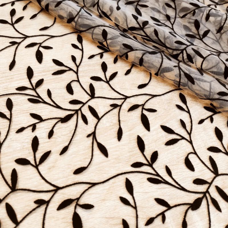 Сітка "Medgis" (222_05), флокове напилення на бежевій сітці