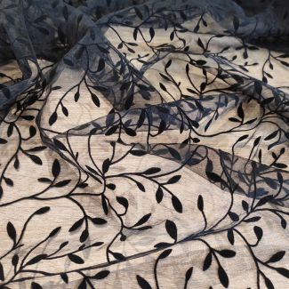 Сітка "Medgis" (222_01), флокове напилення на чорний сітці