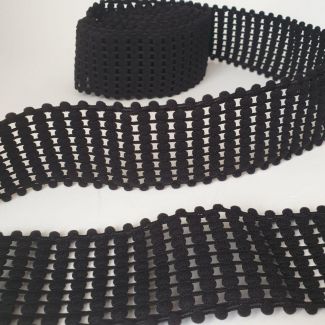 Резинка декоративна "Balls" 5 см (1190_01) Чорний