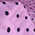 Шифон муар "Горох" з флоковим напиленням (1102_08), фрезовий