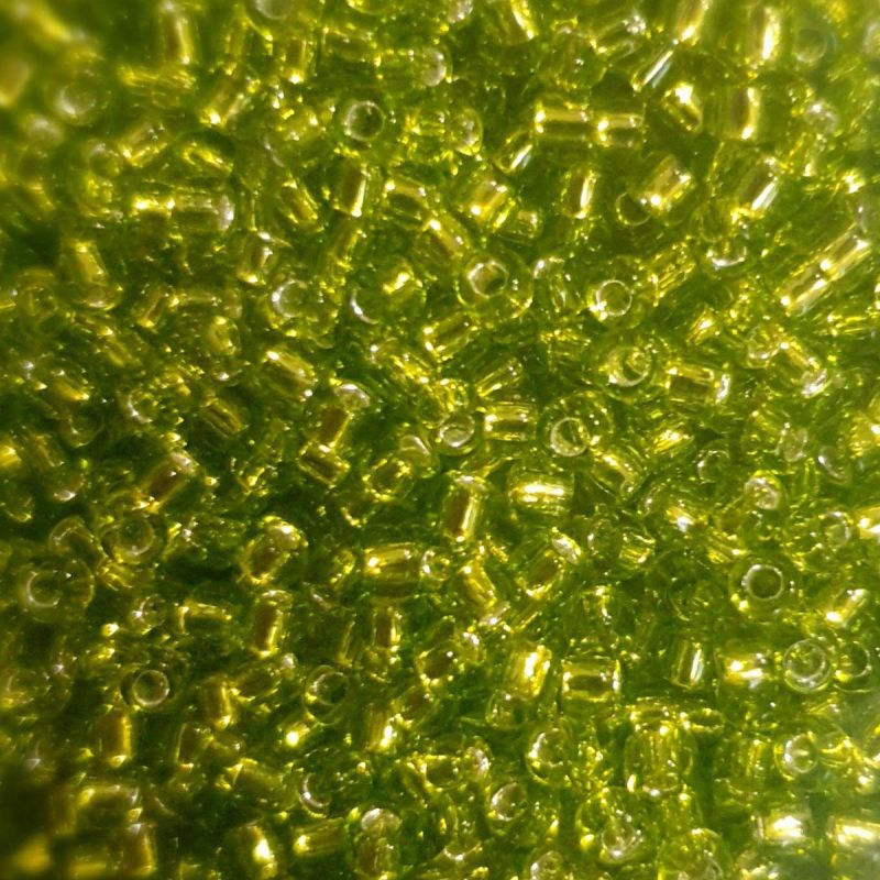 Бісер MATSUNO Японія 11RR 100гр №48 Салатовий, блискучий Бісер MATSUNO Японія 11RR 100гр №48 Салатовий, блискучий