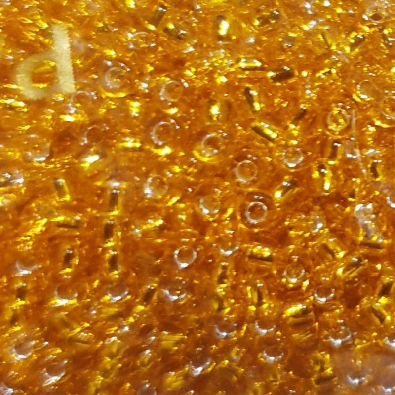 Бісер MATSUNO Японія 11RR 100гр №36 Золото-помаранчевий, блискучий