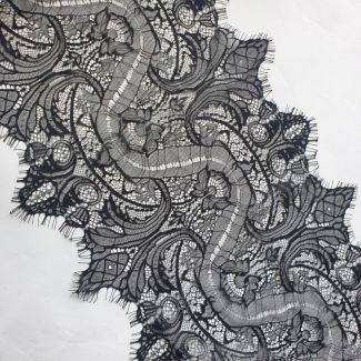 Мереживо французьке 33 см 73459_01 Чорний