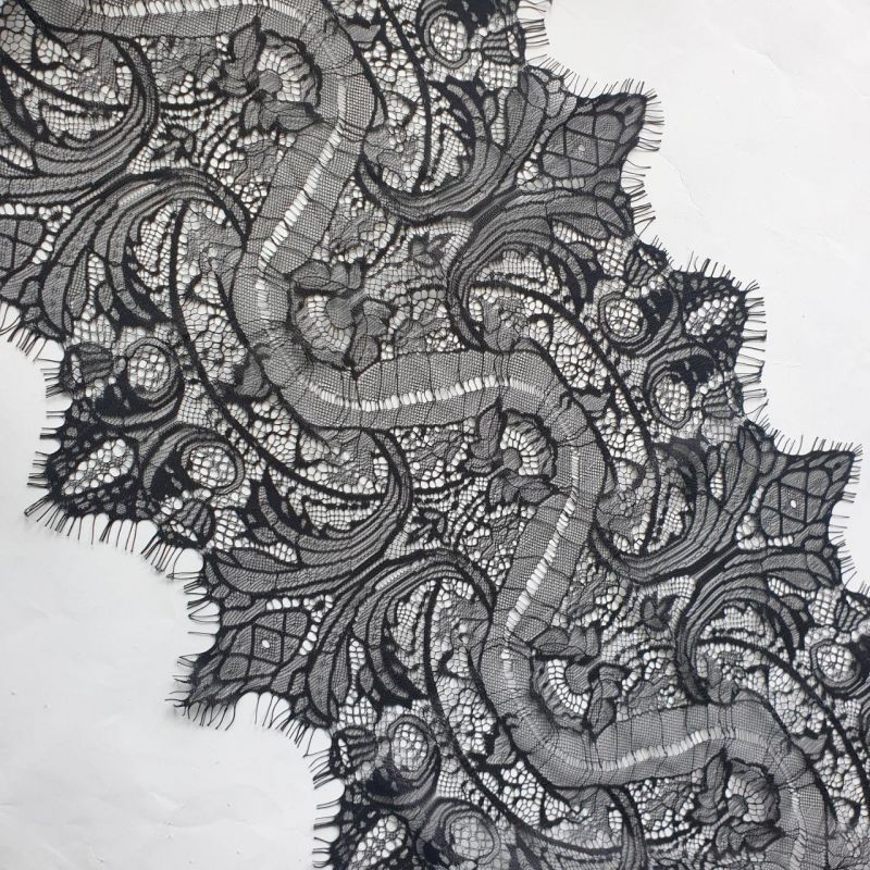 Мереживо французьке 33 см 73459_01 Чорний