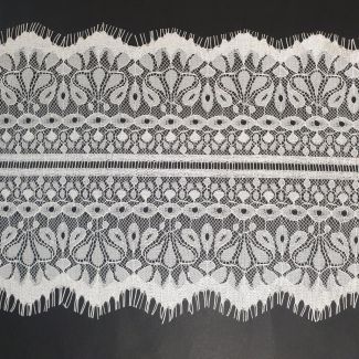 Мереживо французьке 18 см 7553_02 Білий Мереживо французьке 18 см 7553_02 Білий