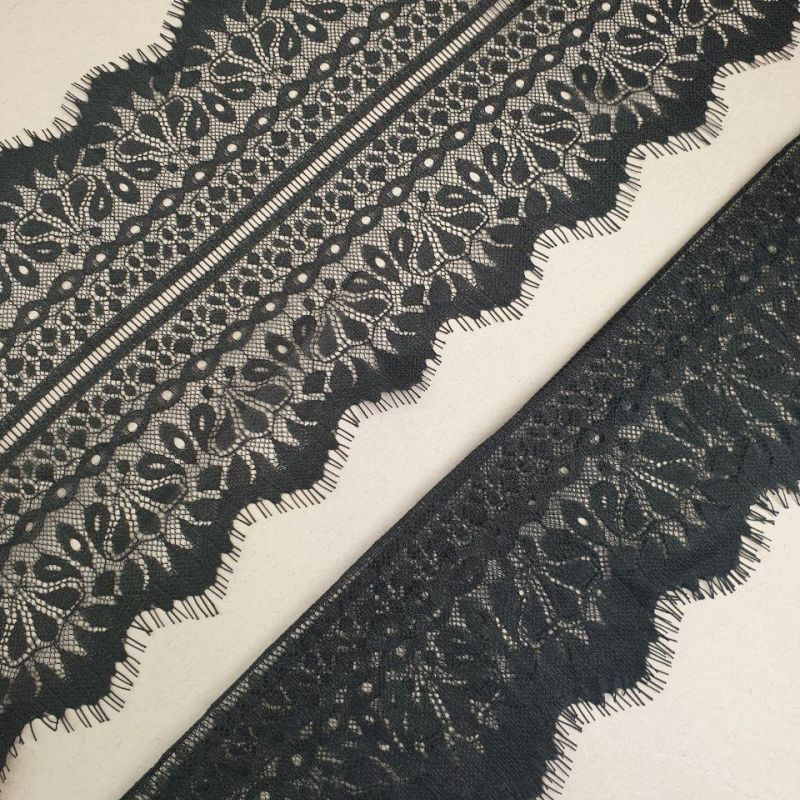 Мереживо французьке 18 см 7553_01 Чорний Мереживо французьке 18 см 7553_01 Чорний