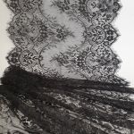 Мереживо французьке 45 см 6544_01 Чорний
