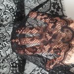 Мереживо французьке 45 см 6544_01 Чорний