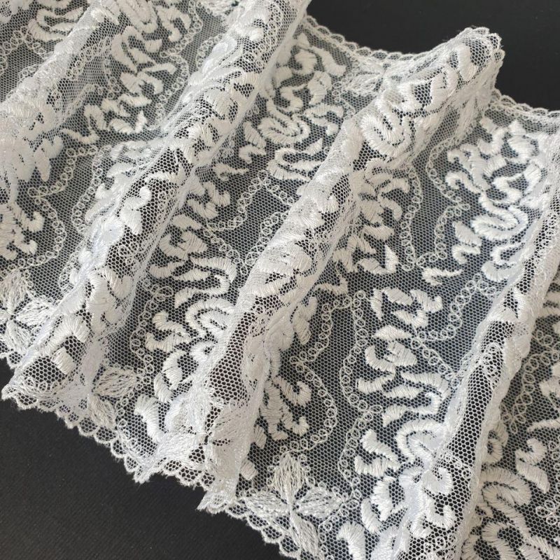 Швейцарське мереживо 14 см 563_01 Білий Швейцарське мереживо 14 см 563_01 Білий