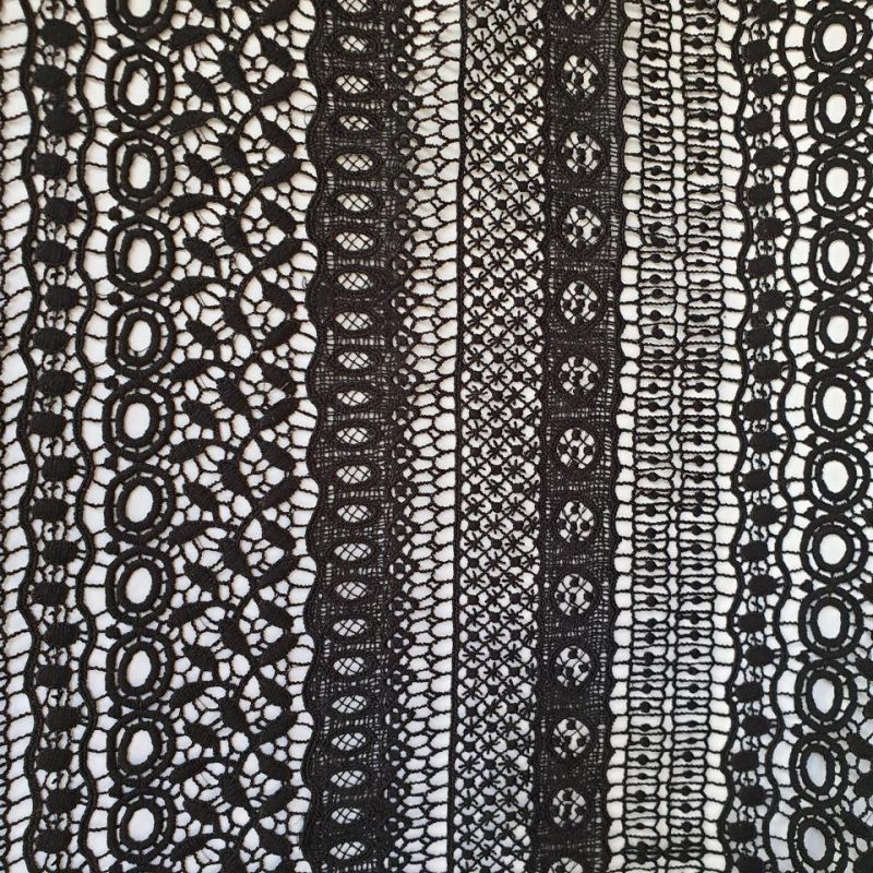 Мереживо макраме без бахроми 1014_01 Чорний Мереживо макраме без бахроми 1014_01 Чорний