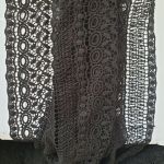 Мереживо макраме без бахроми 1014_01 Чорний
