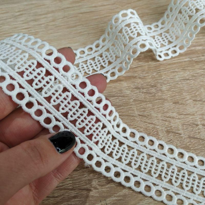 Мереживо натуральне 3,5 см 0175_02 FW20 Білий