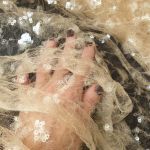 Сітка "Laria" з паєтками 29007_04 Крем