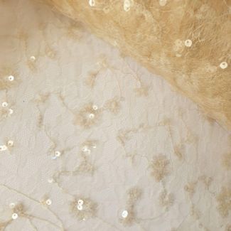 Сітка "Laria" з паєтками (29007_04) Крем Сітка "Laria" з паєтками (29007_04) Крем