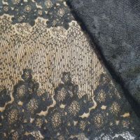 Тканина мереживна вишивка на сітці "Beau" (1635_01) Чорний Тканина мереживна вишивка на сітці "Beau" (1635_01) Чорний