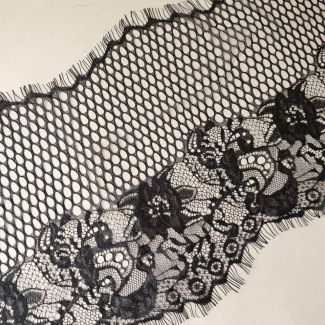 Мереживо французьке 25 см 3122_01 Чорний