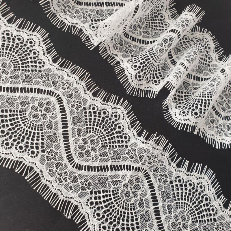 Мереживо французьке 10 см 7508_02 Білий Мереживо французьке 10 см 7508_02 Білий