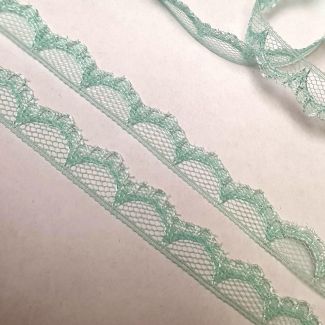 Мереживо на сітці 0.8 см 01_11 М'ятний
