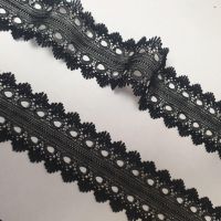 Мереживо вузьке 3.3 см 275-2_01 Чорний