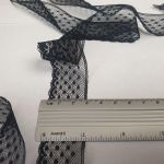 Мереживо на сітці 3 см 608_01 Чорний