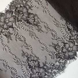 Мереживо французьке 25 см 7814_01 Чорний